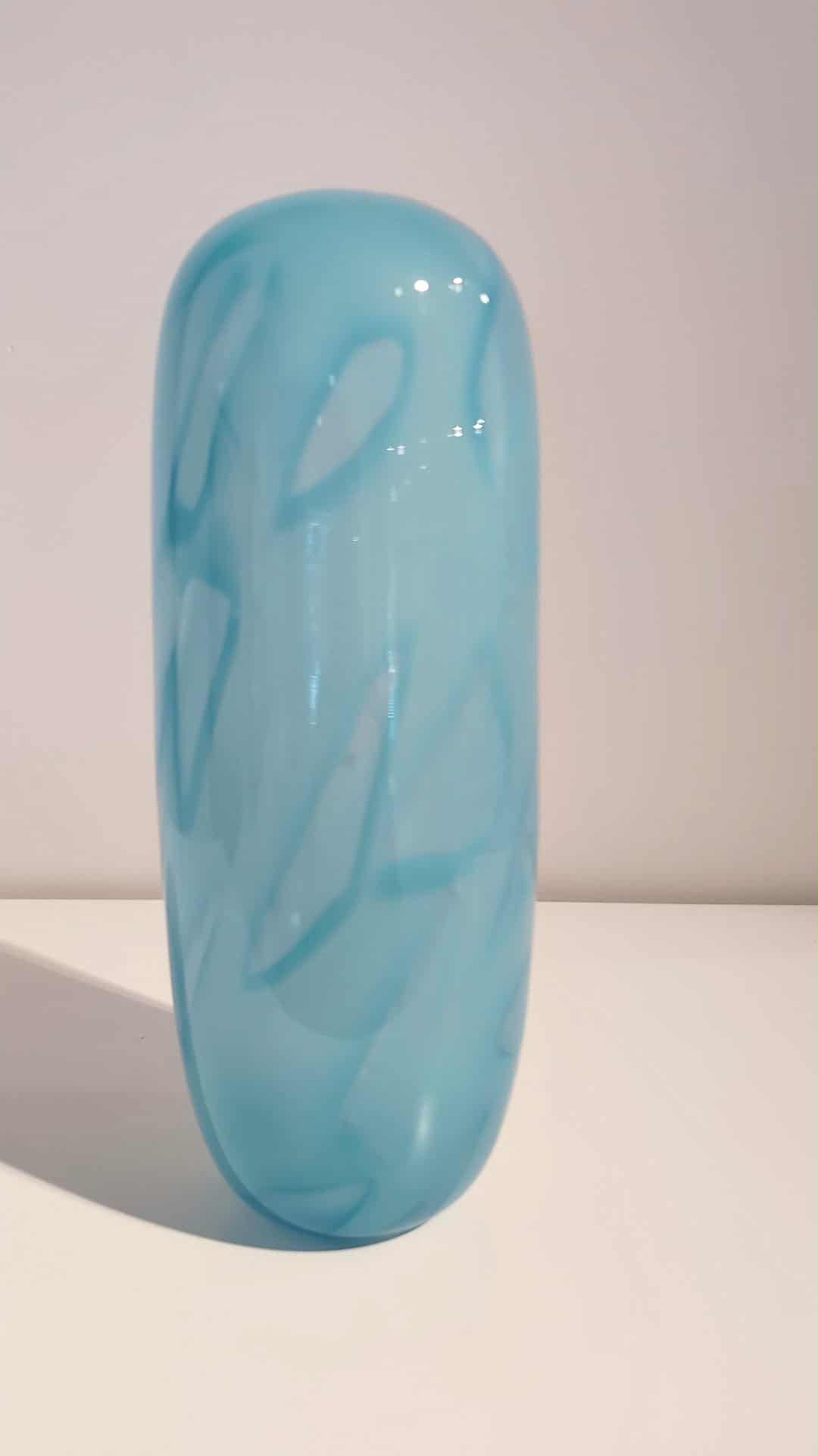 Shadow Vase Series (aqua blue tall)