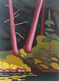 Two Pine Trunks by Leanne Baird