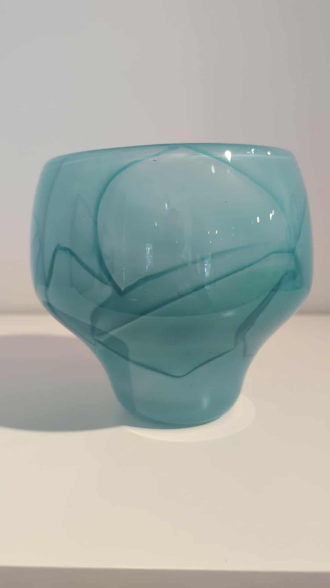 Shadow Vase Series (aqua bowl form)