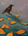 Crow and Leaves