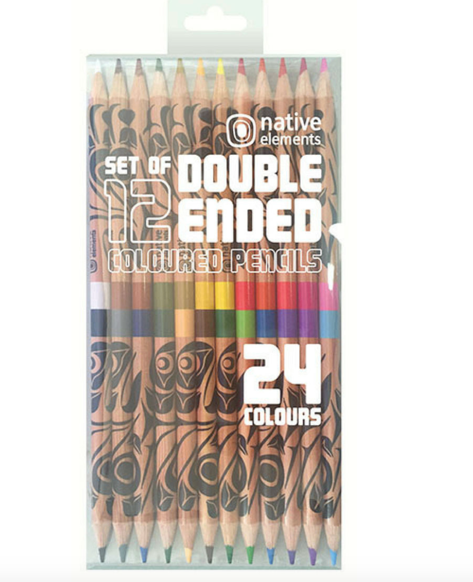 Eagle Colouring Pencils, 24 colours (package of 12) by Native Northwest