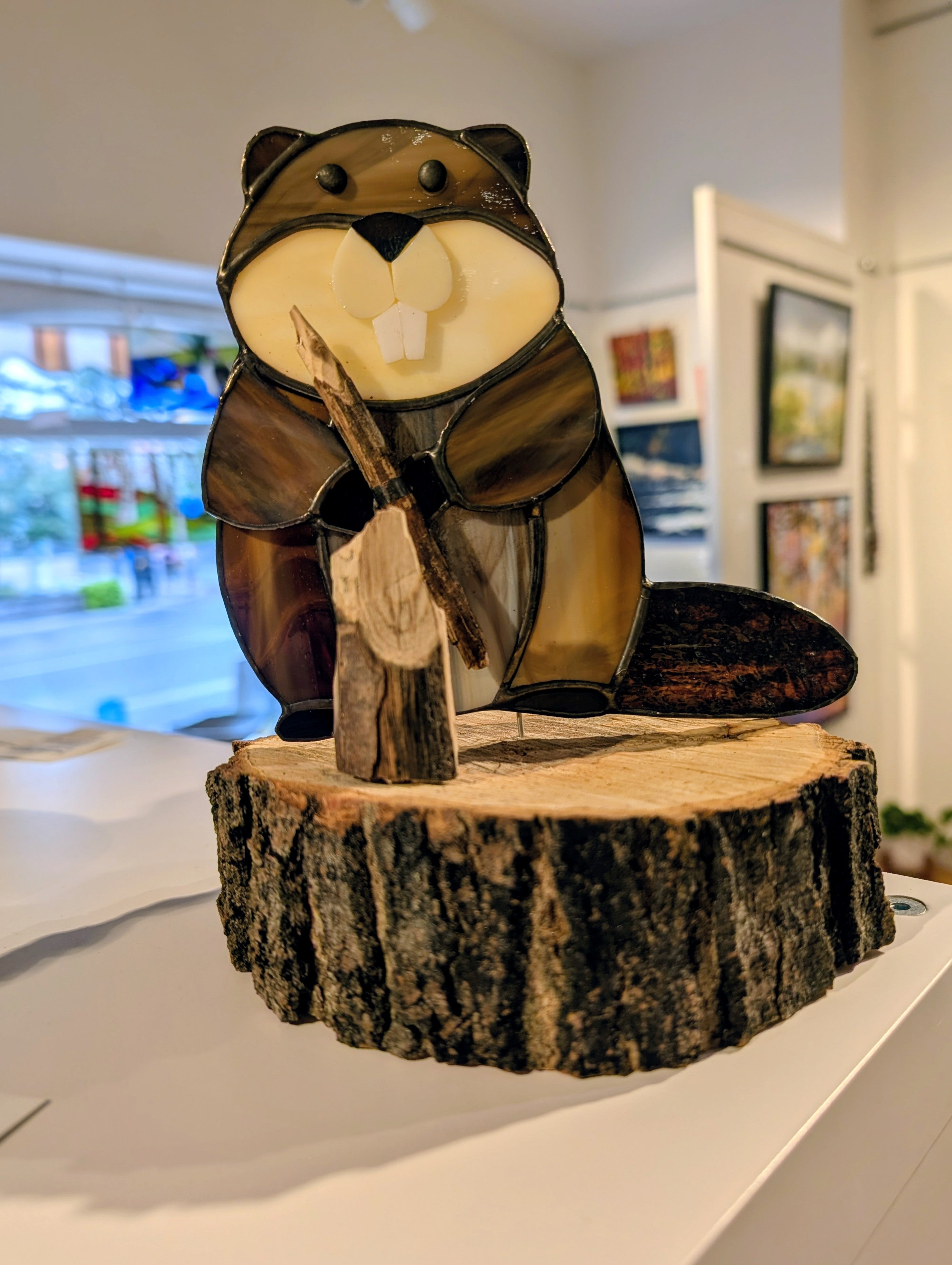 Stained Glass Beaver