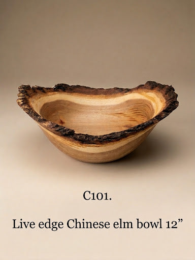 Chinese Elm, Live Edge 11.5"