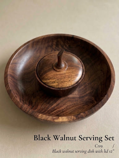 Black Walnut Serving Set