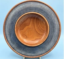 Cherry Dish with Textured and Coloured Rim