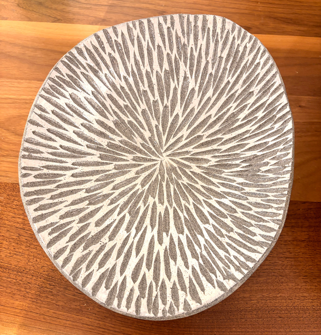 Granite Speckled Sgraffito Bowl