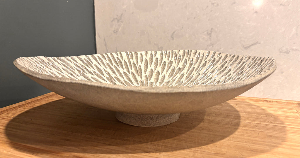 Granite Speckled Sgraffito Bowl