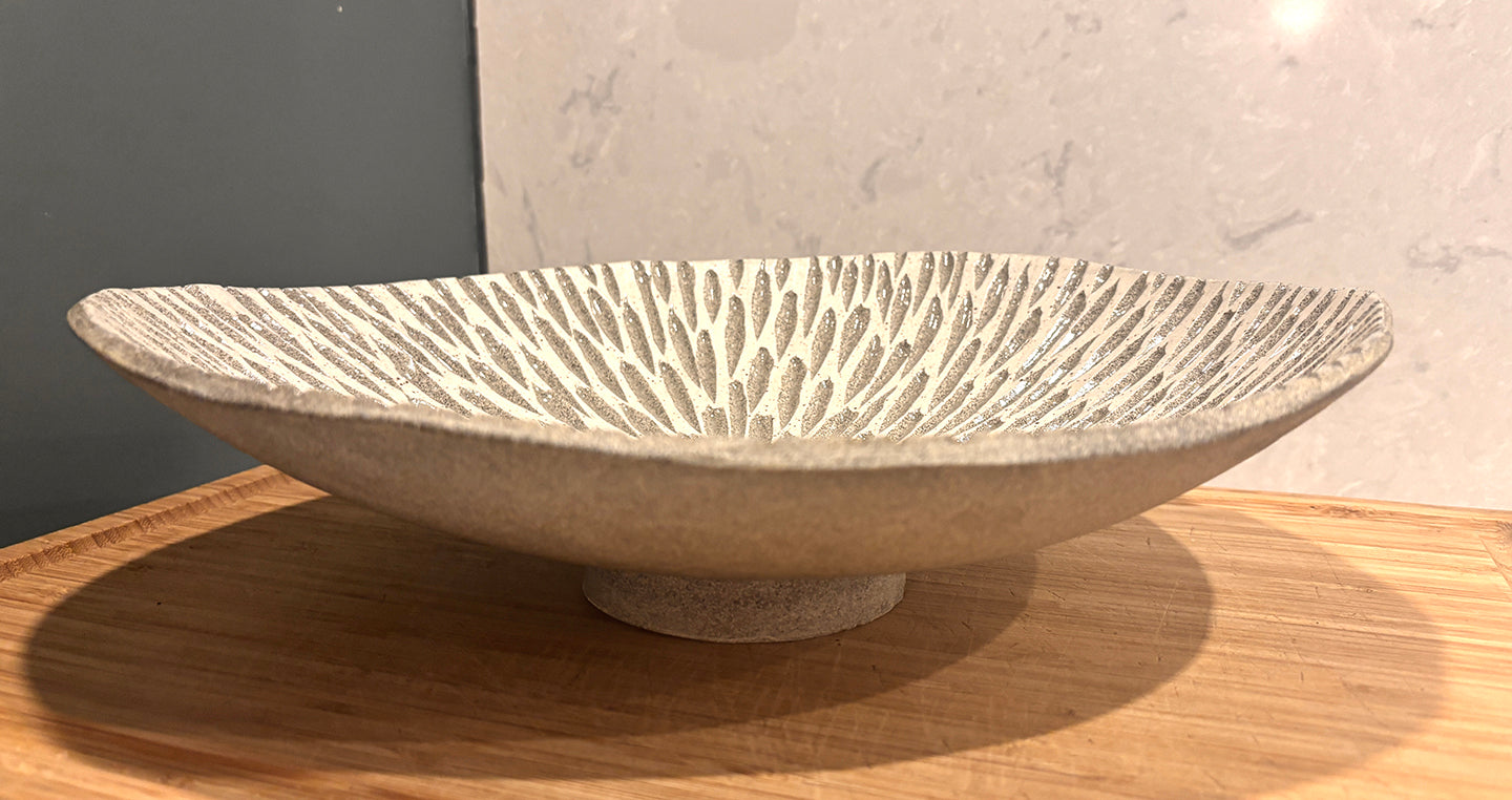 Granite Speckled Sgraffito Bowl