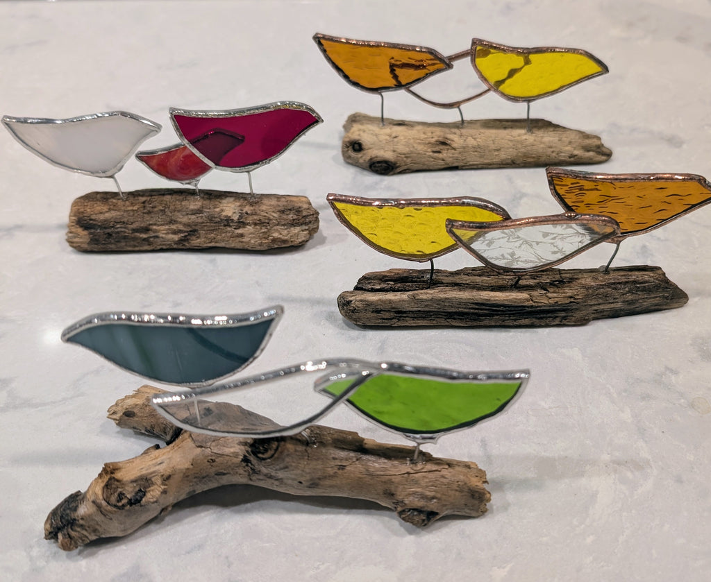 Three Driftwood Birds