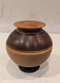 Cherry, Maple, and Purple Heart Lidded Vessel
