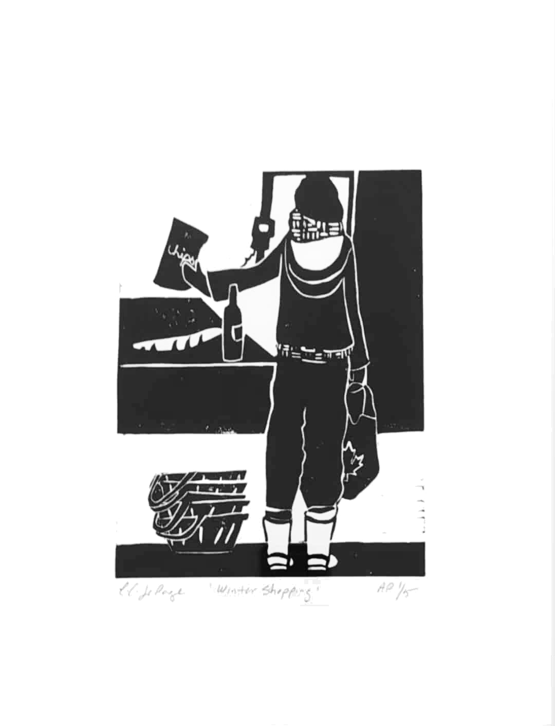 Winter Shopping (unframed, AP 4/5)
