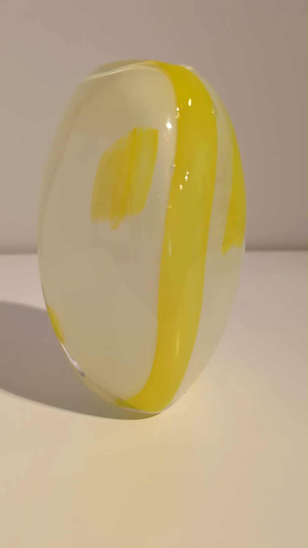 Not Quite Square Vase (lemon yellow, small)