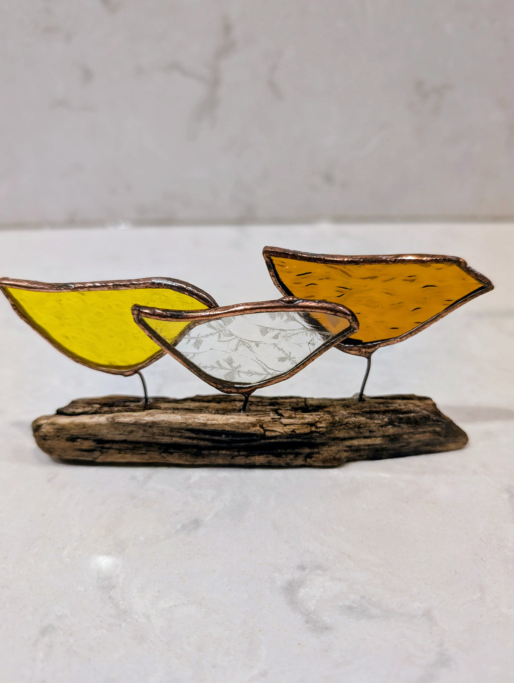 Three Driftwood Birds
