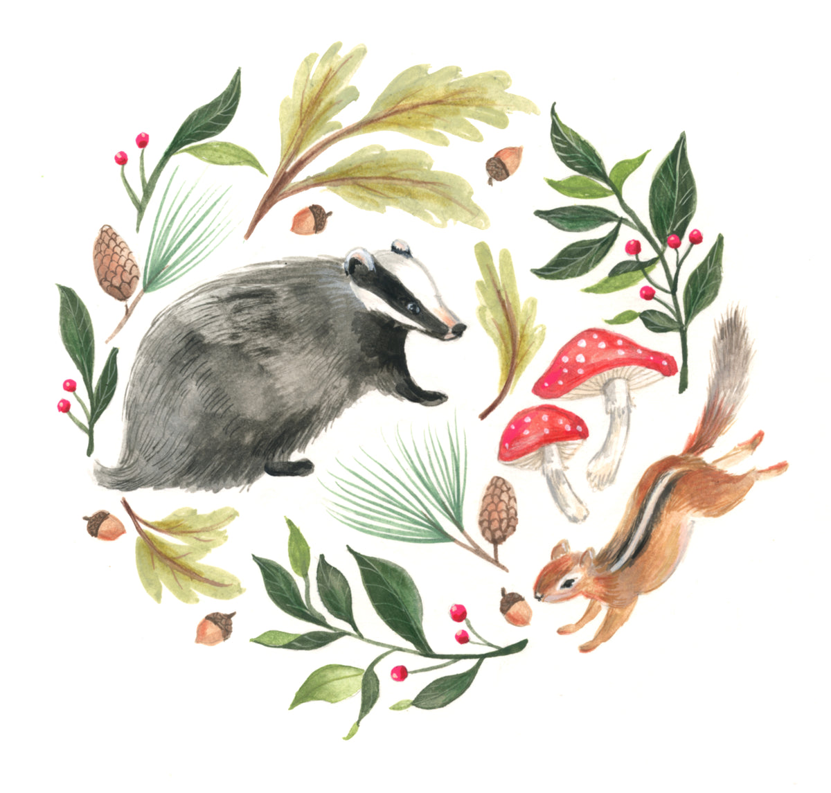 Badger and Chipmunk