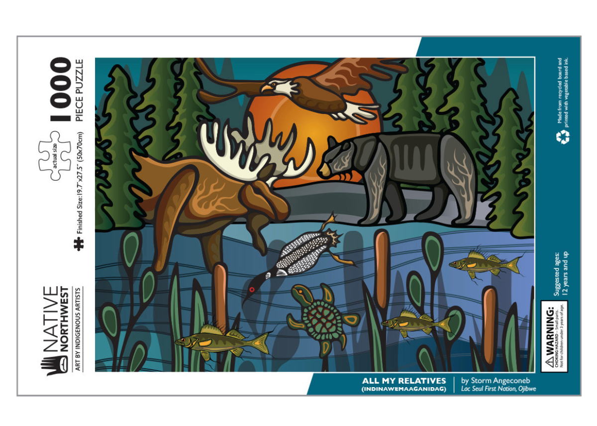 All My Relatives (Indinawemaaganidag) Puzzle by Native Northwest