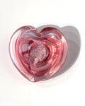 Glass Heart Paperweight
