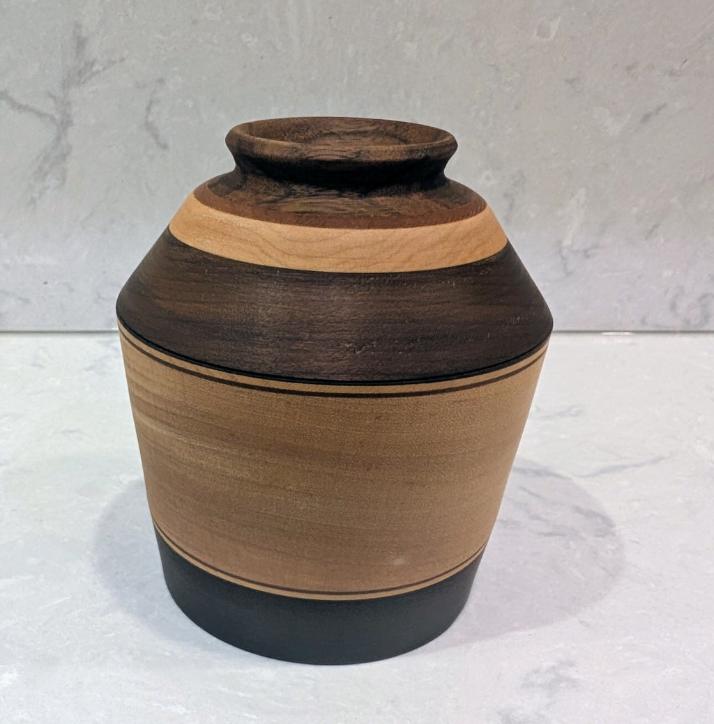 Cherry and Toasted Walnut Lidded Vessel