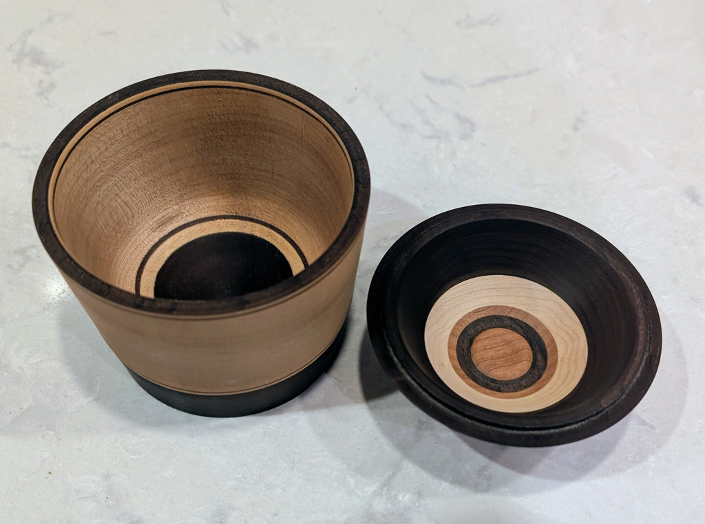 Cherry and Toasted Walnut Lidded Vessel